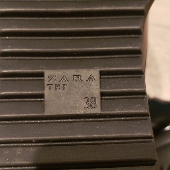 Zara black platform shoes with laces - Picture 4 of 5